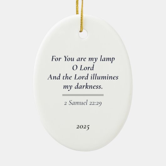 Light of Hope Keramik Ornament (Hinten)