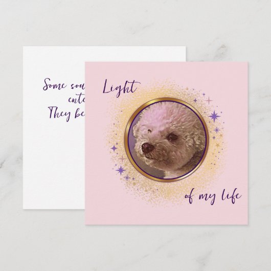 Light of My Light Card (Vorne/Hinten)