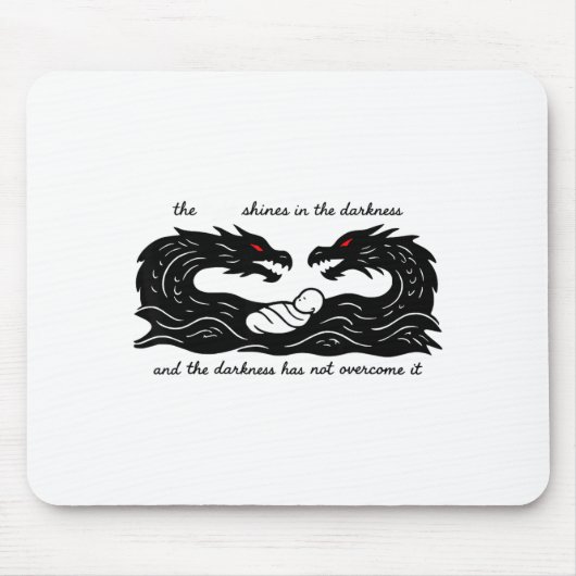 Light Of The World Baby Jesus Christian Design  Mousepad (Vorne)