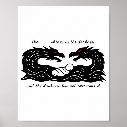 Light Of The World Baby Jesus Christian Design Poster (Vorne)