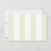 Light Olive Green Wedding RSVP Karte (Rückseite)