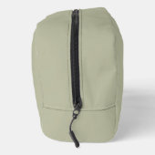 Light Olive Monogram Green Minimal Modern Travel Waschbeutel (Rechts)