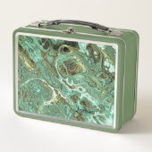 Light Olive Swirl Personalized Lunchbox (Vorderseite)