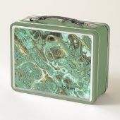 Light Olive Swirl Personalized Lunchbox (Rückseite)