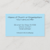 Light One Liebe Religious Business Card Visitenkarte (Rückseite)