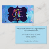 Light One Liebe Religious Business Card Visitenkarte (Vorne/Hinten)