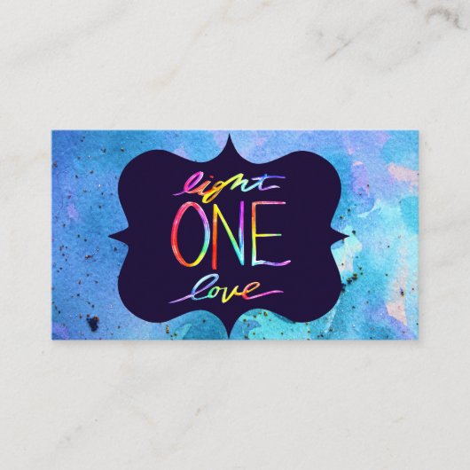 Light One Liebe Religious Business Card Visitenkarte (Vorderseite)