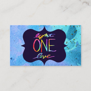 Light One Liebe Spiritual Business Card Visitenkarte