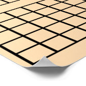 Light Orange 3 Monate Calendar Poster (Ecke)