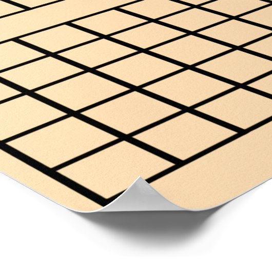 Light Orange 3 Monate Calendar Poster (Ecke)