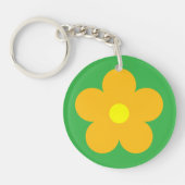 Light Orange Blume Schlüsselanhänger (Vorderseite)