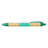 Light Orange Boho Retro Pattern Pen Kugelschreiber (Oberseite)