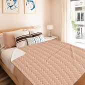 Light Orange Chevron Pattern Sherpa Blanket Sherpadecke