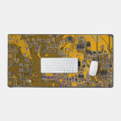 Light Orange PCB Circuit Board Design for IT Pros Schreibtischunterlage (Tastatur & Maus)