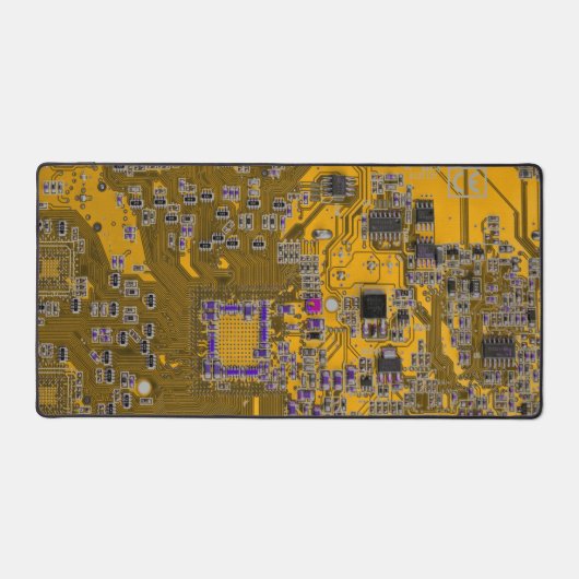 Light Orange PCB Circuit Board Design for IT Pros Schreibtischunterlage (Vorderseite)