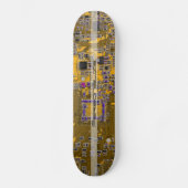Light Orange PCB Circuit Board Design for IT Pros Skateboard (Vorderseite)