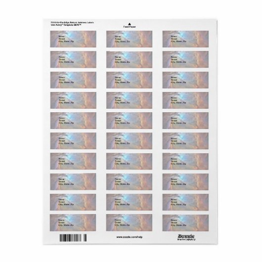 Light Orion Nebula Space Galaxy, ZGOS, Adresse (Vorne)