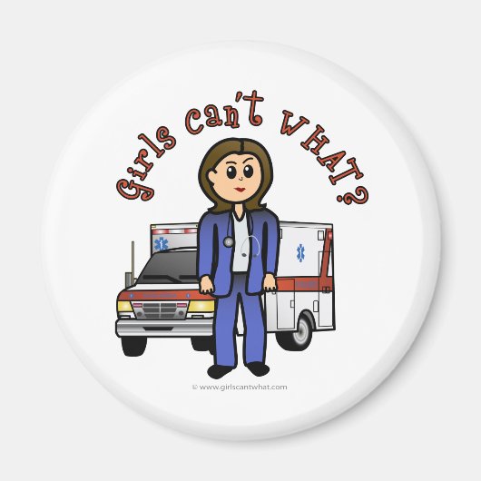 Light Paramedic Girl Magnet (Vorne)