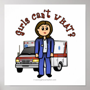 Light Paramedic Girl Poster