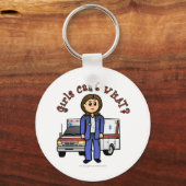 Light Paramedic Girl Schlüsselanhänger (Vorderseite)