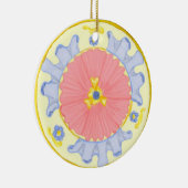 Light Passion Bloral Mediterrane Runddekoration Keramikornament (Rechts)