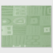 Light Pastel Afrocentric Oversized Motif Wrapping Geschenkpapier (Flach)