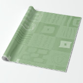 Light Pastel Afrocentric Oversized Motif Wrapping Geschenkpapier (Ungerollt)
