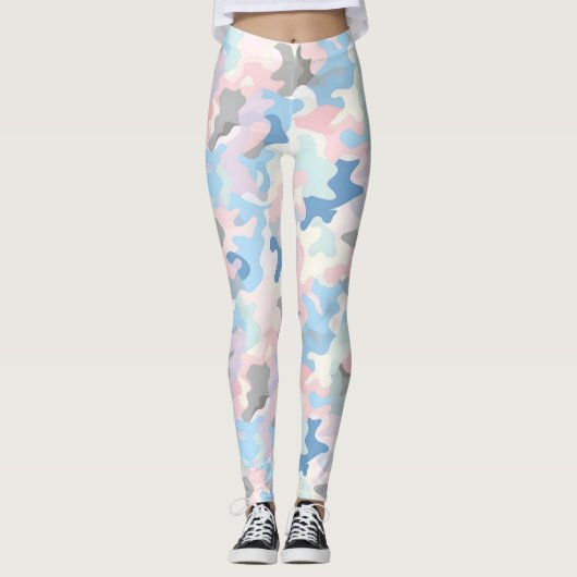 Light Pastel Camouflage Leggings (Vorderseite)