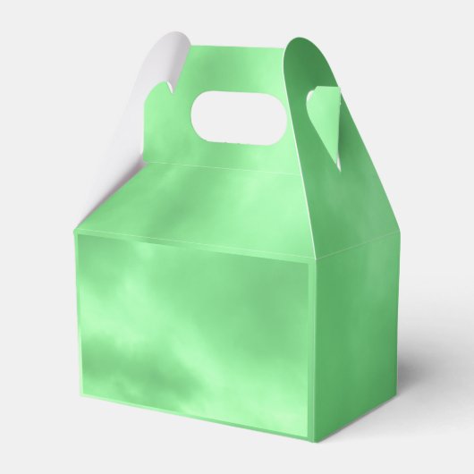 Light Pastel Green Clouds Foto Geschenkschachtel (Rückseite)