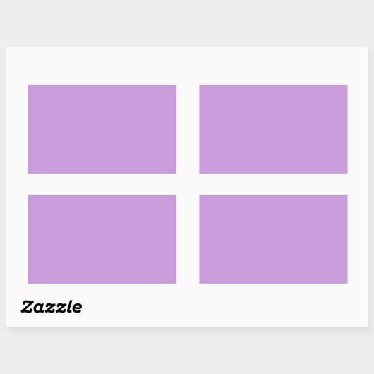 Light Pastel Lavender Rectangle Aufkleber (Blatt)