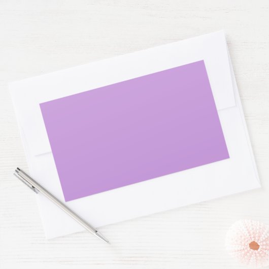 Light Pastel Lavender Rectangle Aufkleber (Umschlag)