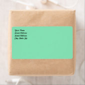 Light Pastel Minze Green Shipping Label (Insitu)