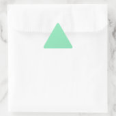 Light Pastel Minze Green Triangle Aufkleber (Tasche)