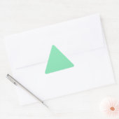 Light Pastel Minze Green Triangle Aufkleber (Umschlag)