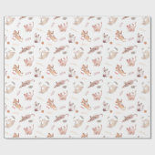 Light Pastell Pink Blush Kitty Geschenk Geschenkpapier (Flach)
