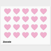 Light Pastell Pink Heart Sticker (Blatt)