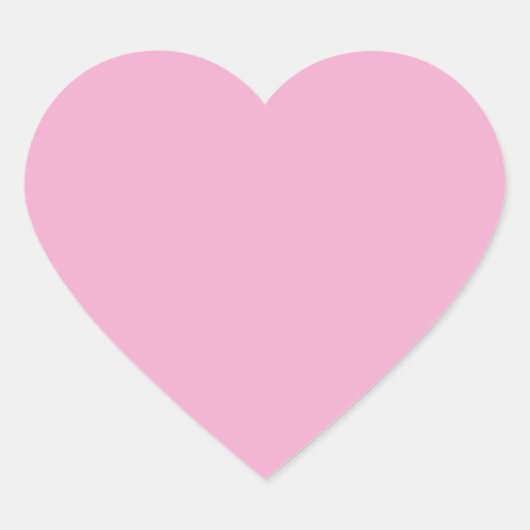 Light Pastell Pink Heart Sticker (Vorderseite)