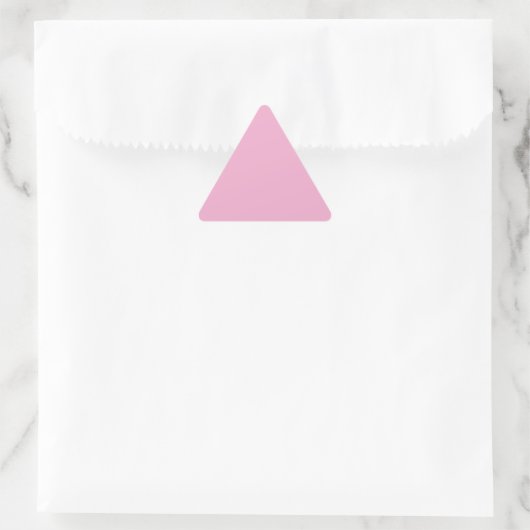 Light Pastell Pink Triangle Sticker (Tasche)