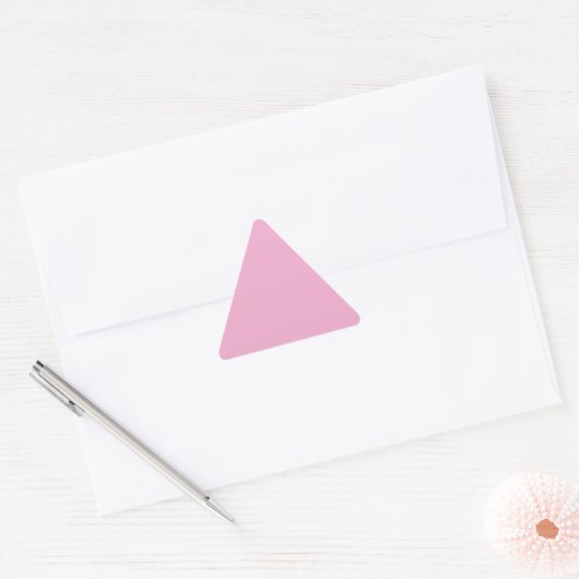 Light Pastell Pink Triangle Sticker (Umschlag)