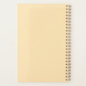 Light Peach and Blue Monogram 2026 Planner Planer (Rückseite)