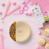 Light Peach Blätter Glückwunsch Thanksgiving Danke Pappteller (Party)