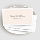 Light Peach Business Card Visitenkarte