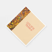 Light Peach Dinner Herbst glücklich dank Serviette (Ecke)