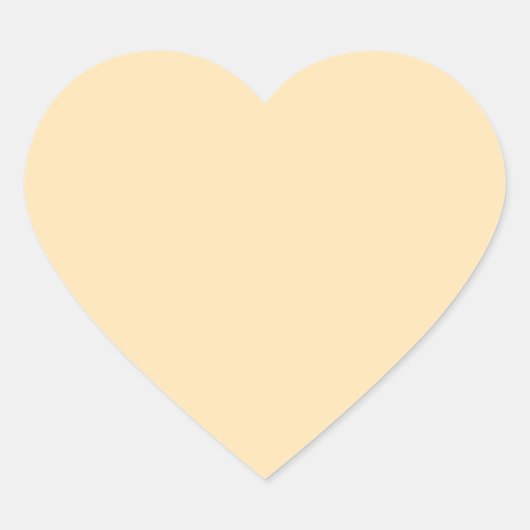 Light Peach High End farbig Herz-Aufkleber (Vorderseite)