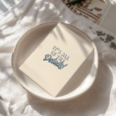 Light Peach Retro Funky Modern Wedding Details Begleitkarte