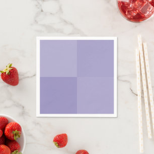 Light Periwinkle Elegantes geometrisches Quadrat P Serviette