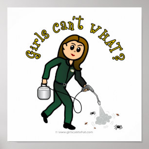 Light Pest Control Girl Poster