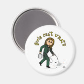 Light Pest Kontrolle Girl Magnet (Vorderseite/Rückseite)