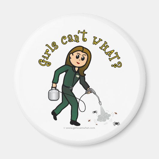 Light Pest Kontrolle Girl Magnet (Vorne)