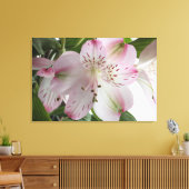 Light Pink Alstroemeria Canvas Print Leinwanddruck (Insitu (Wohnzimmer))
